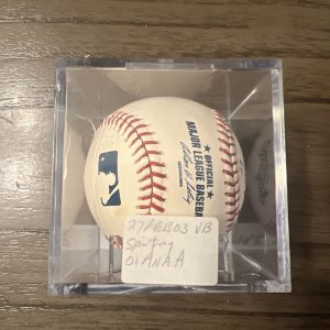 Larry Barnes Hand Signed Autographed Major League Baseball Marlins