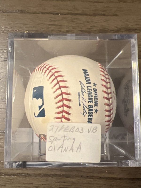 Larry Barnes Hand Signed Autographed Major League Baseball Marlins