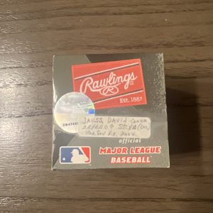 David Jauss Boston Red Sox Coach Signed Ball