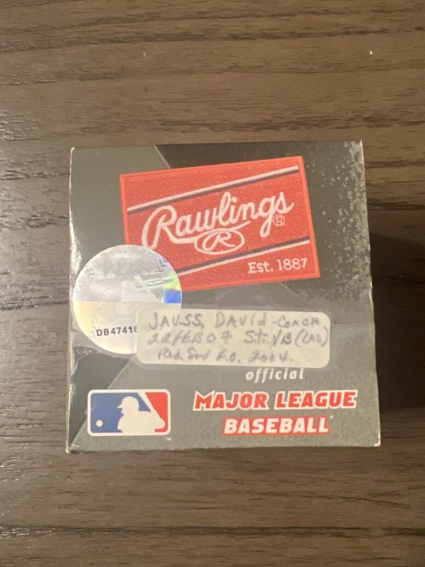 David Jauss Boston Red Sox Coach Signed Ball