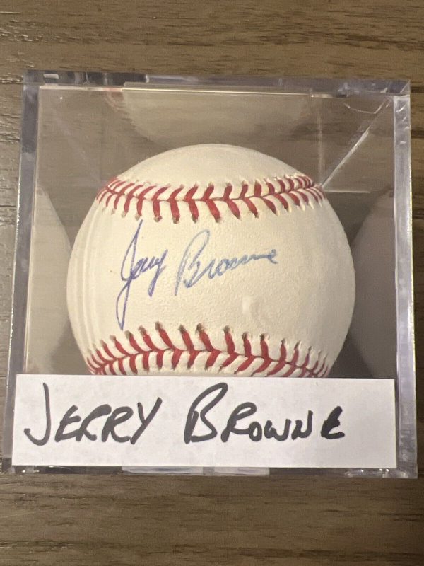 Jerry Browne autographed ML Baseball (Oakland Athletics)