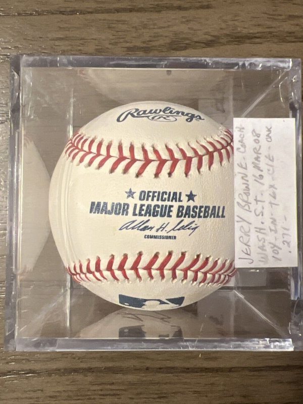 Jerry Browne autographed ML Baseball (Oakland Athletics)