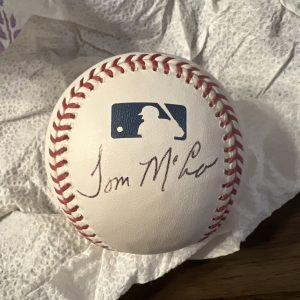 Tom Tommy McCraw Autographed Signed AL Baseball White Sox, Indians