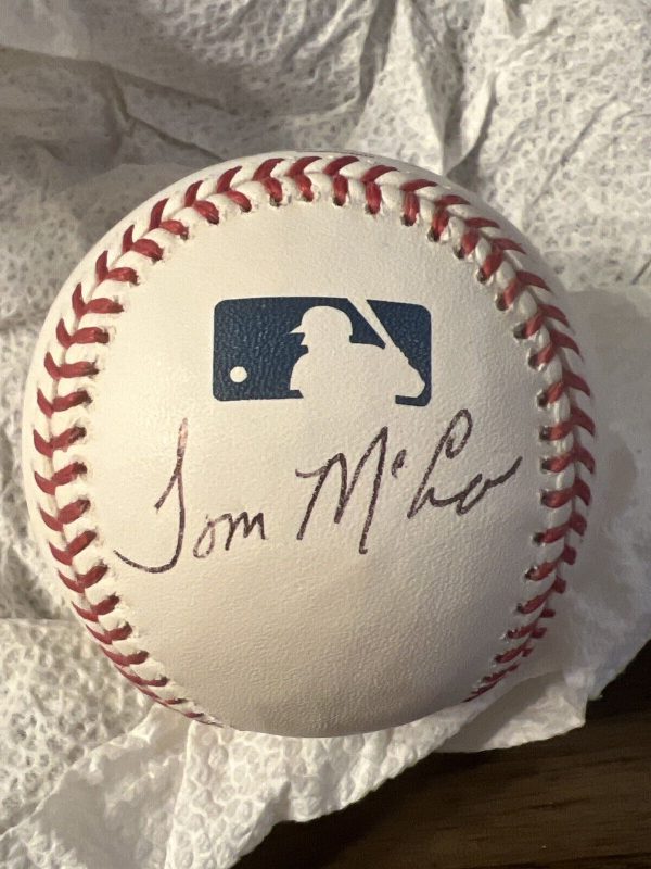 Tom Tommy McCraw Autographed Signed AL Baseball White Sox, Indians