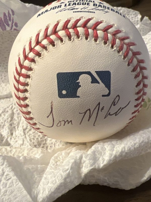 Tom Tommy McCraw Autographed Signed AL Baseball White Sox, Indians