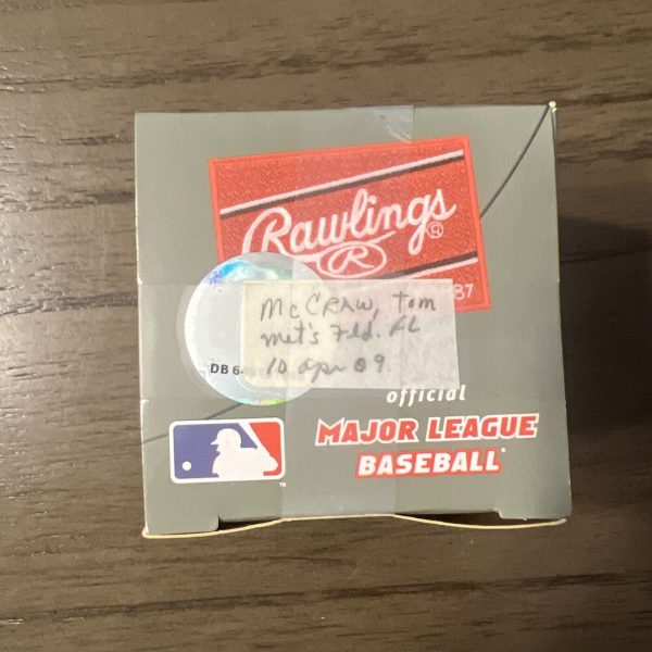 Tom Tommy McCraw Autographed Signed AL Baseball White Sox, Indians
