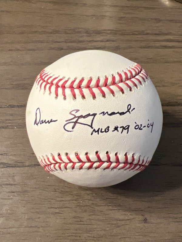 Darren Spagnardi Signed Rawlings Baseball Inscribed 02-04 MLB Umpire