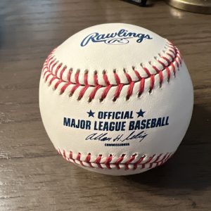 Darren Spagnardi Signed Rawlings Baseball Inscribed 02-04 MLB Umpire