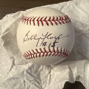 Bobby Floyd Autographed OMLB Baseball Baltimore Orioles, Kansas City Royals #15