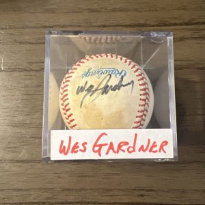 Wes Gardner Red Sox Signed Game Used Ball 1991-92 MLB 🔥