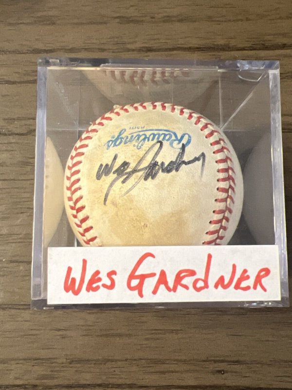 Wes Gardner Red Sox Signed Game Used Ball 1991-92 MLB 🔥