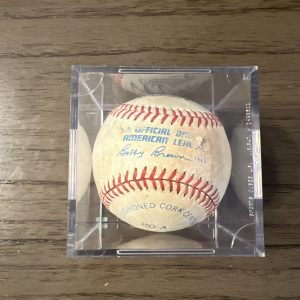 Wes Gardner Red Sox Signed Game Used Ball 1991-92 MLB 🔥