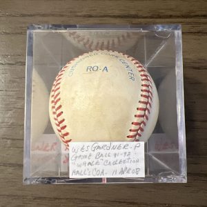 Wes Gardner Red Sox Signed Game Used Ball 1991-92 MLB 🔥
