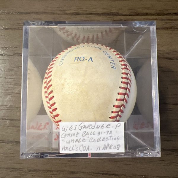 Wes Gardner Red Sox Signed Game Used Ball 1991-92 MLB 🔥
