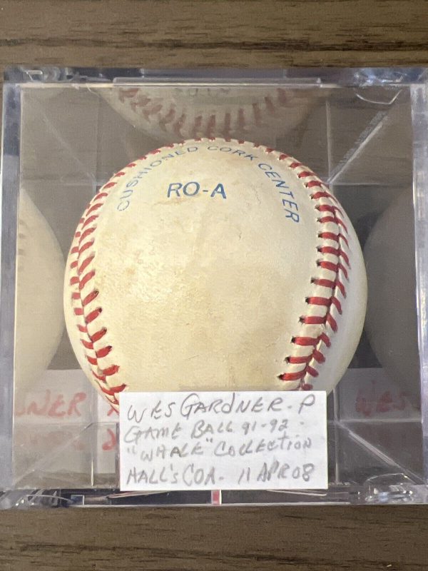 Wes Gardner Red Sox Signed Game Used Ball 1991-92 MLB 🔥
