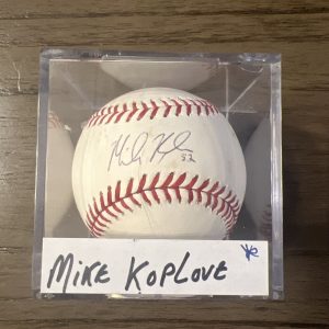 Mike Koplove #52 WORLD SERIES ARIZONA DIAMONDBACKS Autographed baseball