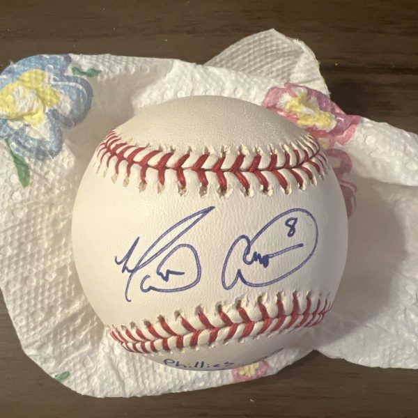 MARLON ANDERSON #8 SIGNED AUTOGRAPHED OMLB BASEBALL! Inscribed Phillies 99-02
