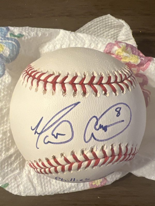 MARLON ANDERSON #8 SIGNED AUTOGRAPHED OMLB BASEBALL! Inscribed Phillies 99-02