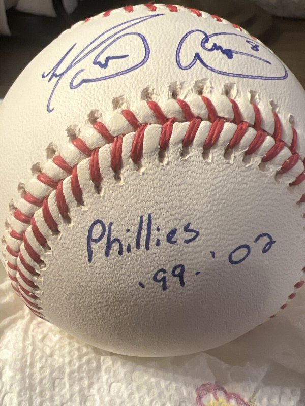MARLON ANDERSON #8 SIGNED AUTOGRAPHED OMLB BASEBALL! Inscribed Phillies 99-02