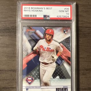 2018 Bowman’s Best Rhys Hoskins Refractor Rookie Card #36 PSA 10 GEM MINT RC 🔥