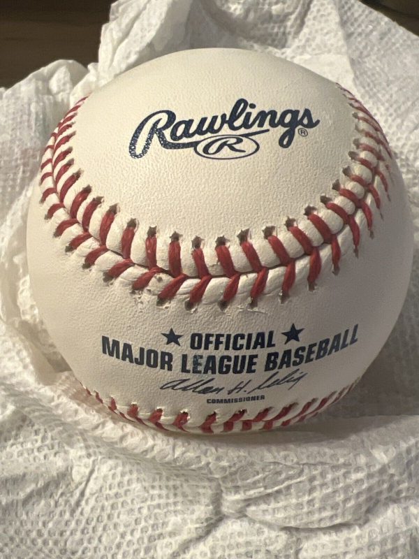 Nick Evans Inscribed #6 New York Mets Signed Official MLB Baseball