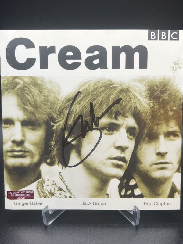 Eric Clapton Personally Signed Cream CD Cover comes with COA