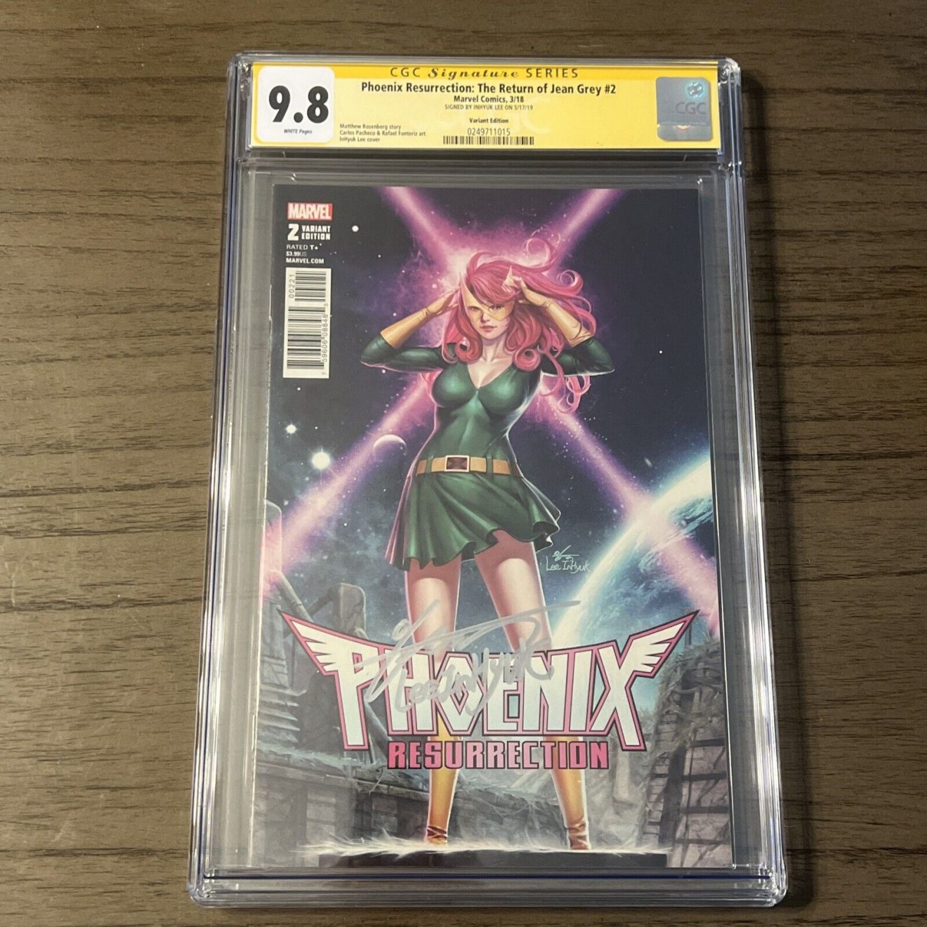 Phoenix Return Jean Grey #2 VARIANT CGC SS 9.8 signed Inhyuk Lee
