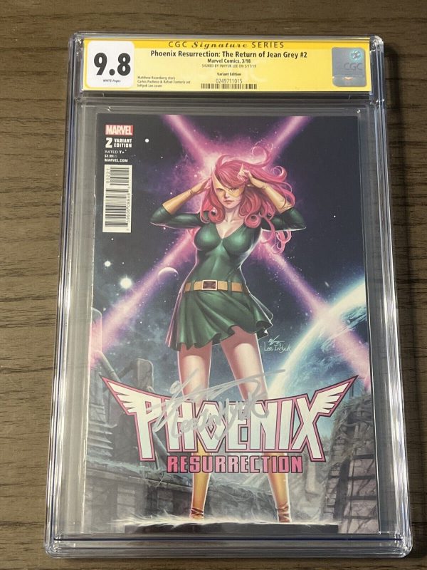 Phoenix Return Jean Grey #2 VARIANT CGC SS 9.8 signed Inhyuk Lee