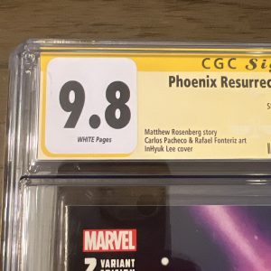 Phoenix Return Jean Grey #2 VARIANT CGC SS 9.8 signed Inhyuk Lee