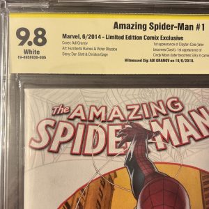Amazing Spider-Man #1 Limited Edition Comix CBCS 9.6 Adi Granov 1st Cindy Moon