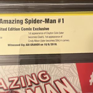 Amazing Spider-Man #1 Limited Edition Comix CBCS 9.6 Adi Granov 1st Cindy Moon