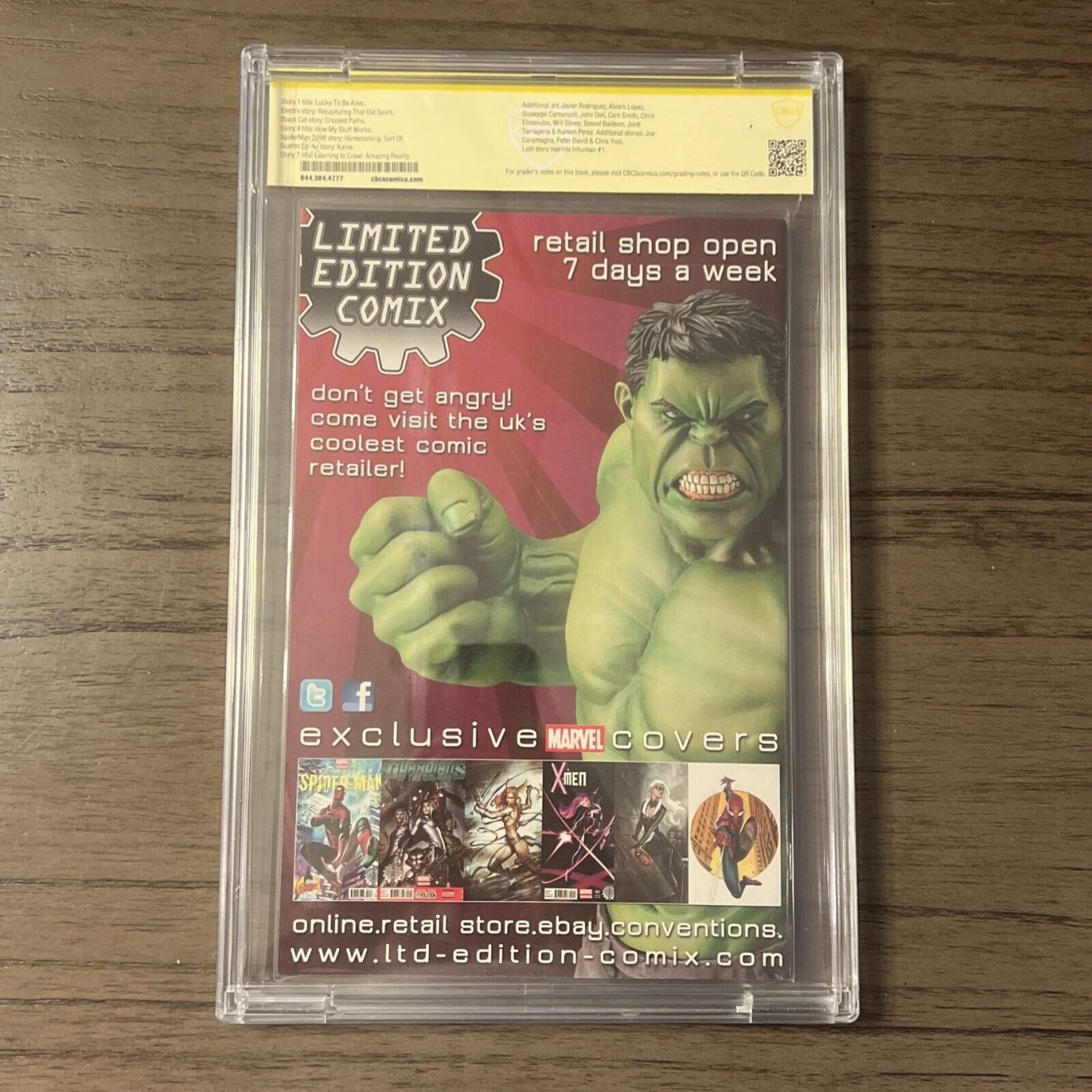 Amazing Spider-Man #1 Limited Edition Comix CBCS 9.6 Adi Granov 1st Cindy Moon