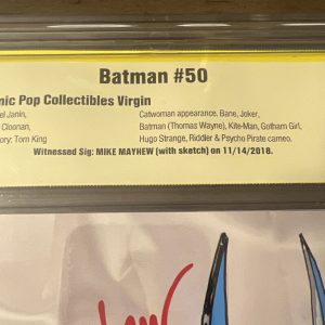DC 2018 Batman #50 Signature Series Comic Pop Collectibles Virgin Mike Mayhew