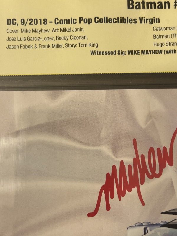 DC 2018 Batman #50 Signature Series Comic Pop Collectibles Virgin Mike Mayhew