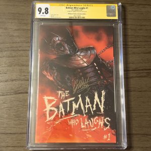 BATMAN WHO LAUGHS #1 2/19 CBCS 9.8 BULLETPROOF VIRGIN EXCLUSIVE- SS DELL OTTO