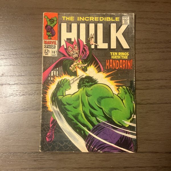 Incredible Hulk 107 The Mandarin Marvel Comics MCU 1968