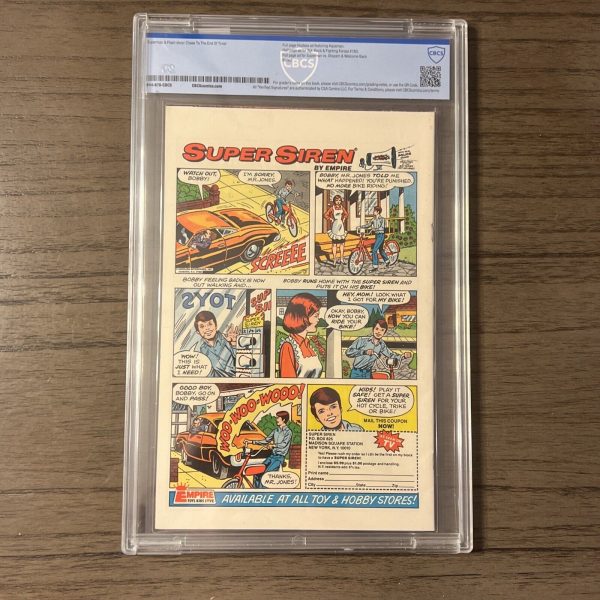 🔥 DC COMICS PRESENTS #1 (8/1978) CBCS 9.2 NM+ White Pages SUPERMAN AND FLASH
