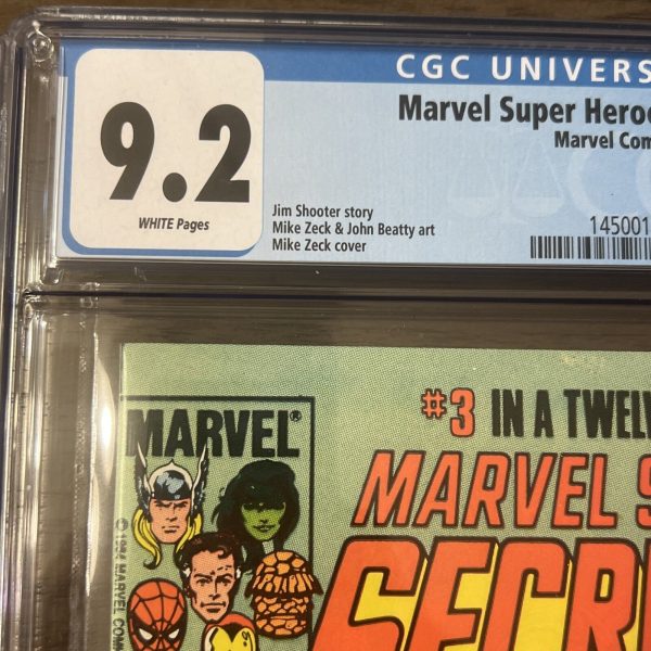 Marvel Super Heroes Secret Wars #3 CGC 9.2 White Pages 1984