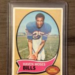 1970 TOPPS FOOTBALL #165 HAVEN MOSES (EXCELLENT) MINT