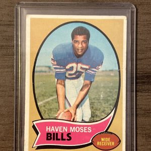 1970 TOPPS FOOTBALL #165 HAVEN MOSES (EXCELLENT) MINT