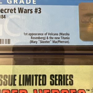 Marvel Super Heroes Secret Wars #3 CGC 9.2 White Pages 1984