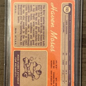1970 TOPPS FOOTBALL #165 HAVEN MOSES (EXCELLENT) MINT
