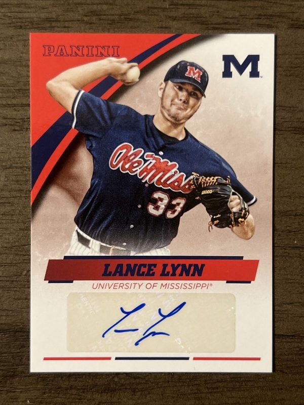 2016 Panini Collegiate Ole Miss Autograph Silver Lance Lynn /99 Auto NM-MINT 🔥