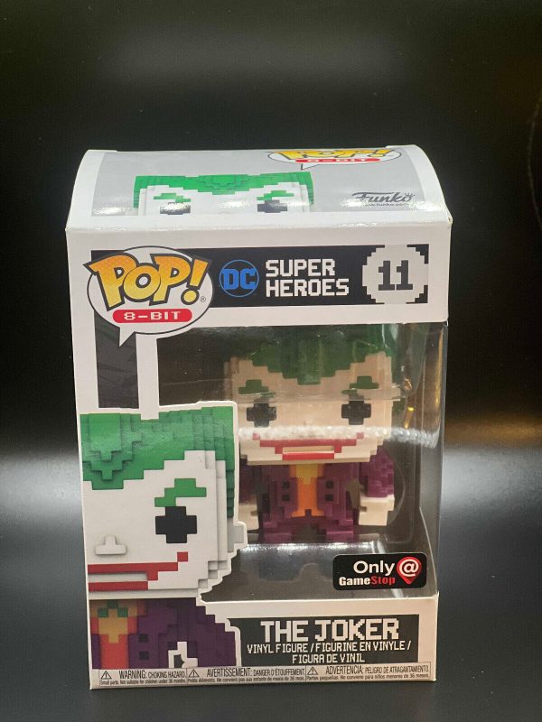 Funko Pop 8-bit DC Superheroes #11 The Joker Limited Chase Edition Vinyl Figure