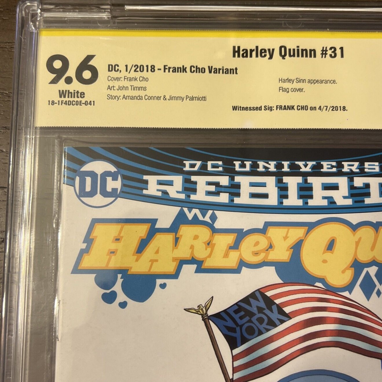 Harley Quinn #31 Signature Series Frank Cho Variant Comic DC 2018 Rebirth 9.6