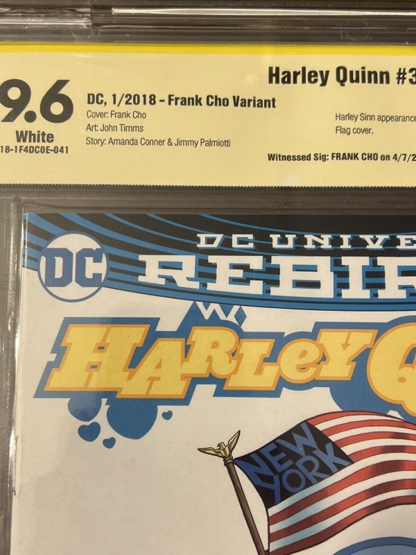 Harley Quinn #31 Signature Series Frank Cho Variant Comic DC 2018 Rebirth 9.6