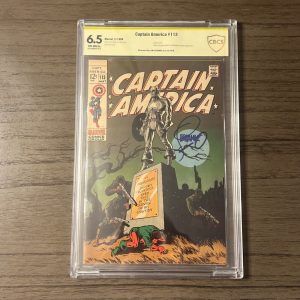 Captain America #113 CBCS 6.5 Signature Series Signed by Jim Steranko 1969