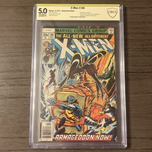 X-Men #108 NEWSSTAND 1977 SS Signed Terry Austin; CBCS 5.0 First Byrne Issue