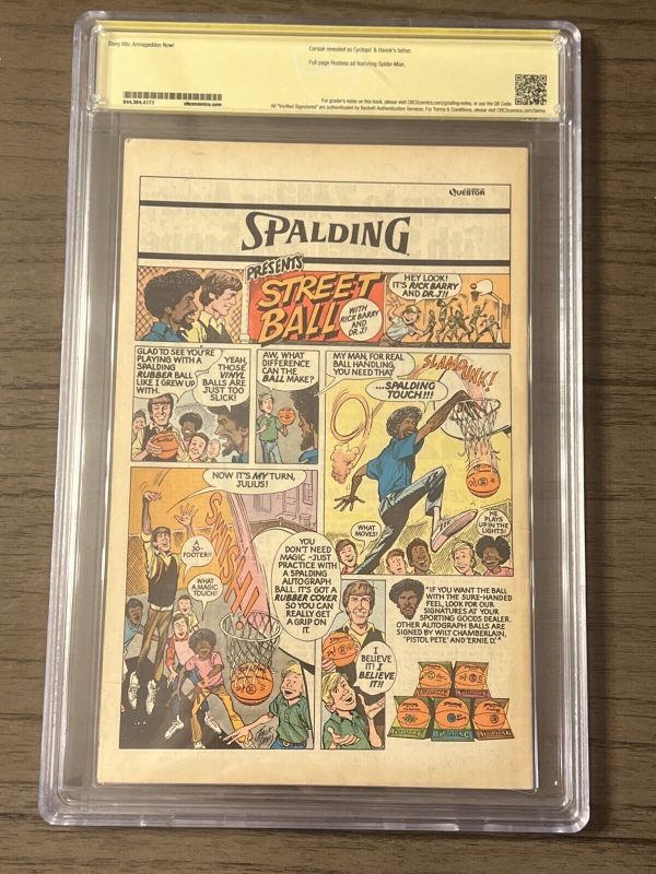 X-Men #108 NEWSSTAND 1977 SS Signed Terry Austin; CBCS 5.0 First Byrne Issue