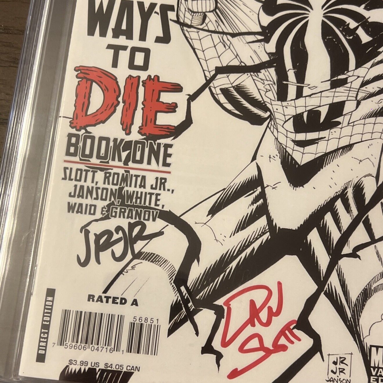 The Amazing Spider-Man #568 SS CBCS 9.6 Romita Jr. Sketch Variant Autographs